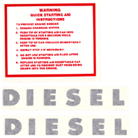 UW85575     MM Diesel Decal Set---Vinyl---3 Piece